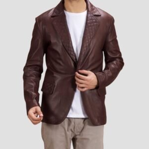 brown-leather-blazer